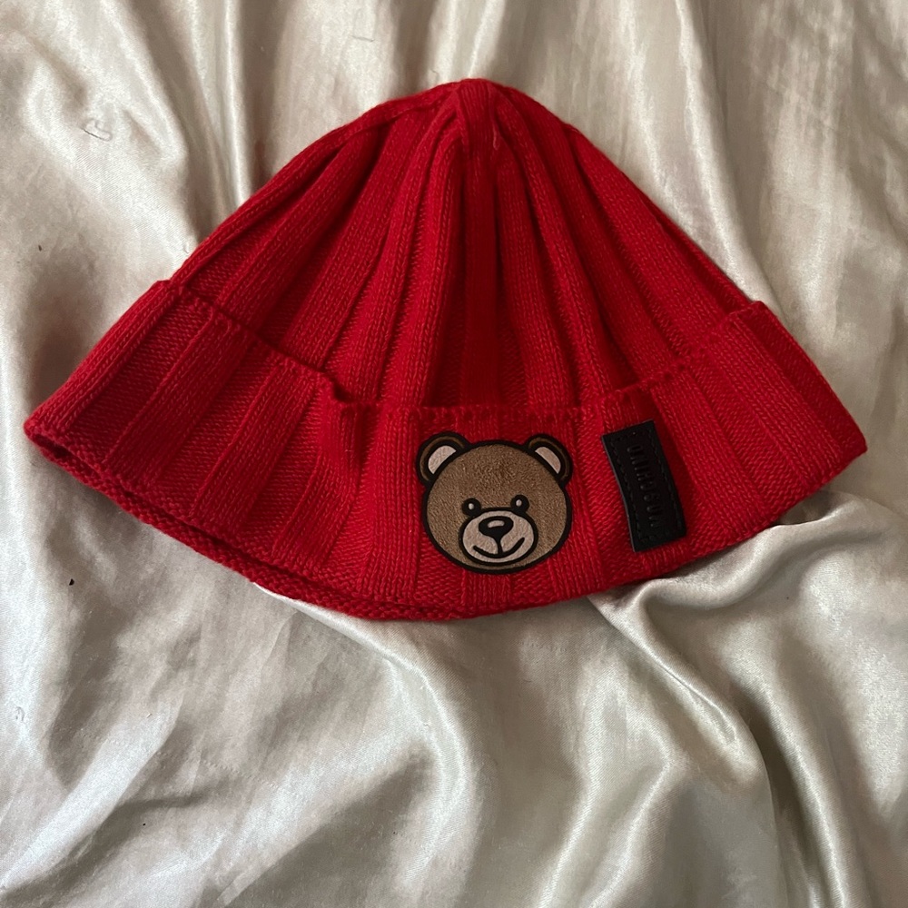Moschino bear beanie hat